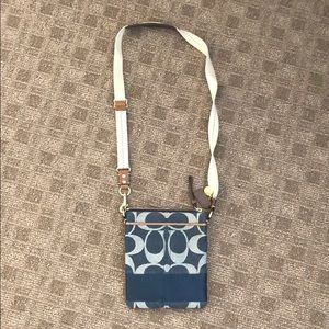 Coach crossbody; navy